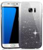 Силиконов калъф / гръб / TPU за Samsung Galaxy S7 Edge G935 - преливащ / сребристо и сиво / брокат