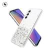Силиконов калъф / кейс / Brillant Clear Case за Samsung Galaxy A22 4G - прозрачен / сребрист брокат
