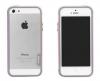 Силиконов бъмпер / Bumper / Walnutt за Apple iPhone 5C - розово и сиво