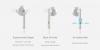 Оригинални стерео слушалки / Earphones Headphone with Remote & Microphone / за Huawei - бели / златисти