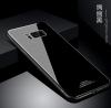 Луксозен стъклен твърд гръб за Samsung Galaxy S8 Plus G955 - черен