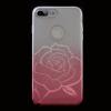 Луксозен силиконов калъф / гръб / TPU FSHANG ENSIDA Rose за Apple iPhone 7 Plus - преливащ / сребристо и розово / брокат