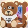 Силиконов калъф / гръб / TPU 3D Moschino Series за Samsung Galaxy S6 G920 - Teddy Bear / кафяв