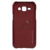 Луксозен силиконов калъф / гръб / TPU MERCURY i-Jelly Case Metallic Finish за Samsung Galaxy J7 2016 J710 - червен