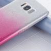 Силиконов калъф / гръб / TPU за Samsung Galaxy Note 8 N950 - преливащ / сребристо и розово / брокат