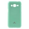 Луксозен силиконов калъф / гръб / TPU Mercury GOOSPERY Jelly Case за Samsung Galaxy J1 2016 J120 - зелен