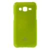 Луксозен силиконов калъф / гръб / TPU Mercury GOOSPERY Jelly Case за Samsung Galaxy J1 2016 J120 - светло зелен