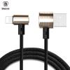 Магнитен USB кабел Baseus T-Type 2in1 Micro (Android) & iOS (iPhone) - черен / златист