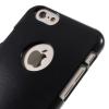 Луксозен силиконов калъф / гръб / TPU MERCURY i-Jelly Case Metallic Finish за Apple iPhone 6 Plus / iPhone 6S - черен
