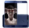 3D full cover Tempered glass screen protector Huawei Honor 8 Lite / Извит стъклен скрин протектор Huawei Honor 8 Lite - син