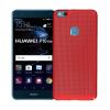 Твърд гръб за Huawei P10 Lite - червен / Grid