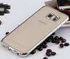 Луксозен силиконов гръб TPU за Samsung Galaxy S6 G920 - прозрачен / сребрист кант