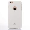Луксозен силиконов калъф / гръб / TPU Mercury GOOSPERY Jelly Case за Apple iPhone 7 - бял