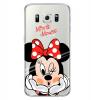 Ултра тънък силиконов калъф / гръб / TPU Ultra Thin за Samsung J500 Galaxy J5 - прозрачен / Minnie Mouse