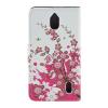 Кожен калъф Flip тефтер със стойка за Huawei Y625 - Peach Blossom