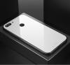 Луксозен стъклен твърд гръб за Huawei P Smart - бял