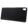 Луксозен силиконов калъф / гръб / TPU MERCURY i-Jelly Case Metallic Finish за Sony Xperia XA - черен