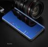 Луксозен калъф Clear View Cover с твърд гръб за Samsung Galaxy A6 Plus 2018 - син