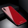 Луксозен стъклен твърд гръб за Huawei P20 - червен