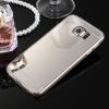 Луксозен силиконов калъф / гръб / TPU за Samsung Galaxy S6 G920 - сребрист / огледален