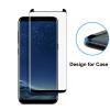 Оригинален извит стъклен скрийн протектор / 4D EQUIPTORS Screen Protector за Samsung Galaxy S8 G950 - черен