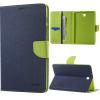 Кожен калъф Flip тефтер Mercury GOOSPERY Fancy Diary със стойка за Samsung Galaxy Tab S2 9.7" T810 / S2 T815 - син със зелено