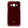 Луксозен силиконов калъф / гръб / TPU Mercury GOOSPERY Jelly Case за Samsung Galaxy J1 2016 J120 - червен