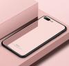 Луксозен стъклен твърд гръб за Apple iPhone 7 Plus / iPhone 8 Plus - розов
