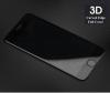 3D full cover Tempered glass screen protector Apple iPhone 6 / 6S / Извит стъклен скрийн протектор за Apple iPhone 6 / iPhone 6S - черен