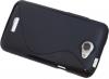 Силиконов калъф TPU S ''style'' за HTC One X, One X + Plus - Черен