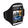 Регулируема спортна лента за ръка-калъф за HTC Desire 600 - черна