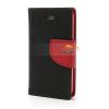 Кожен калъф Flip тефтер Mercury GOOSPERY Fancy Diary със стойка за Lenovo P70 - черено с червено