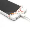 Силиконово бельо за мобилен телефон за Apple iPhone 4 / iPhone 4S - бял на ягоди
