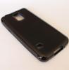Силиконов гръб / калъф / TPU за Samsung Galaxy S5 mini G800 - черен / гланц