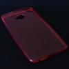 Ултра тънък силиконов калъф / гръб / TPU Ultra Thin за HTC One M7 - червен