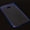 Ултра тънък силиконов калъф / гръб / TPU Ultra Thin за HTC One M7 - син