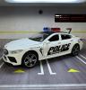 Метална кола с отварящи се врати капаци светлини и звуци BMW M8 POLICE 1:32