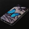 Силиконов гръб / калъф / TPU за Nokia Lumia 630 / Nokia Lumia 635 - синя пеперуда