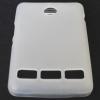 Силиконов калъф / гръб / TPU за Sony Xperia  E1 / Sony Xperia E1 Dual - бял / мат