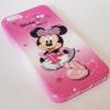 Силиконов калъф / гръб / TPU за Apple iPhone 5 / iPhone 5S - розов / Minnie Mouse