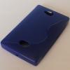 Силиконов калъф / гръб / TPU S-Line за Nokia Asha 503 - тъмно син