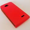 Кожен калъф Flip тефтер за LG L90 D405 - червен