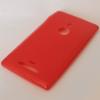 Силиконов калъф / гръб / TPU за Nokia Lumia 925 - червен / мат