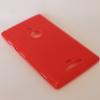 Силиконов калъф / гръб / TPU за Nokia Lumia 925 - червен / мат