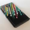 Кожен калъф Flip тефтер със стойка за Samsung Galaxy Note 3 N9000 / Samsung Note 3 N9005 - цветна дъга
