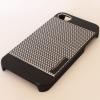 Луксозен предпазен твърд гръб / капак / MOTOMO за Apple iPhone 4 / iPhone 4S – черен със сиво / алуминиев