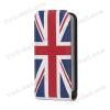 Кожен калъф Flip тефтер за Apple iPhone 4 4S - Union Jack Flag