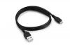 Micro USB кабел за зареждане и пренос на данни с дължина 2m за Samsung, LG, HTC, Sony, Lenovo и други - черен