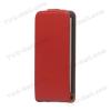 Кожен калъф Flip тефтер за Samsung Galaxy Pocket S5300 - червен