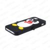 Силиконов гръб / калъф / TPU 3D за Apple iPhone 5 / 5S - Pinguin черен